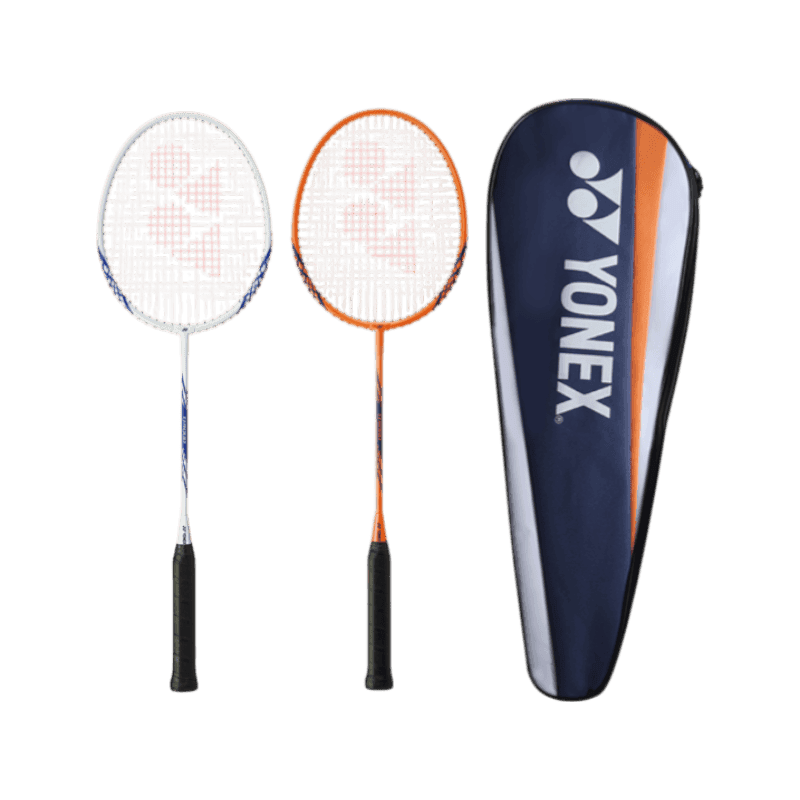 요넥스 B4000 배드민턴라켓 2자루 세트 레저용 풀커버포함