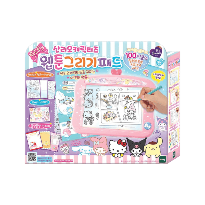 산리오 위드림 산리오캐릭터즈 웹툰그리기패드, 혼합색상, 1개
