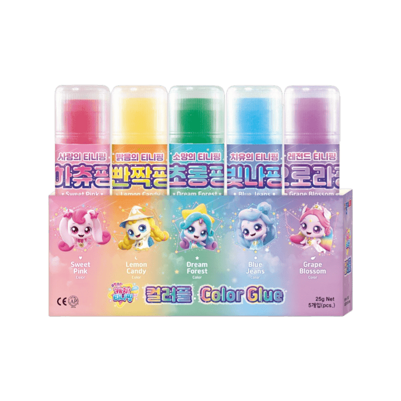 캐치티니핑 종이나라 캐치티니핑 비비드 컬러풀 25g x 5종 세트, 1세트, 125g