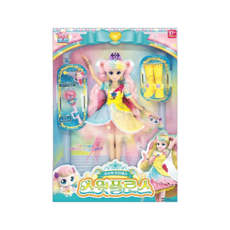 캐치티니핑 새콤달콤 프린세스 스윗플로스 인형, 혼합색상, 1개