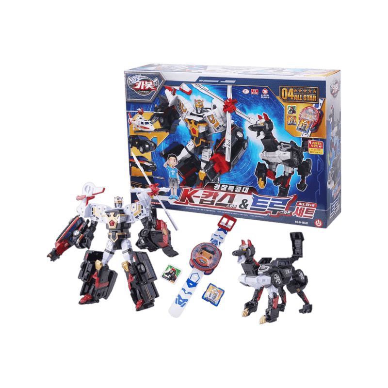 헬로카봇 경찰특공대 K캅스 앤 트루 올스타 세트, 혼합색상, 1개