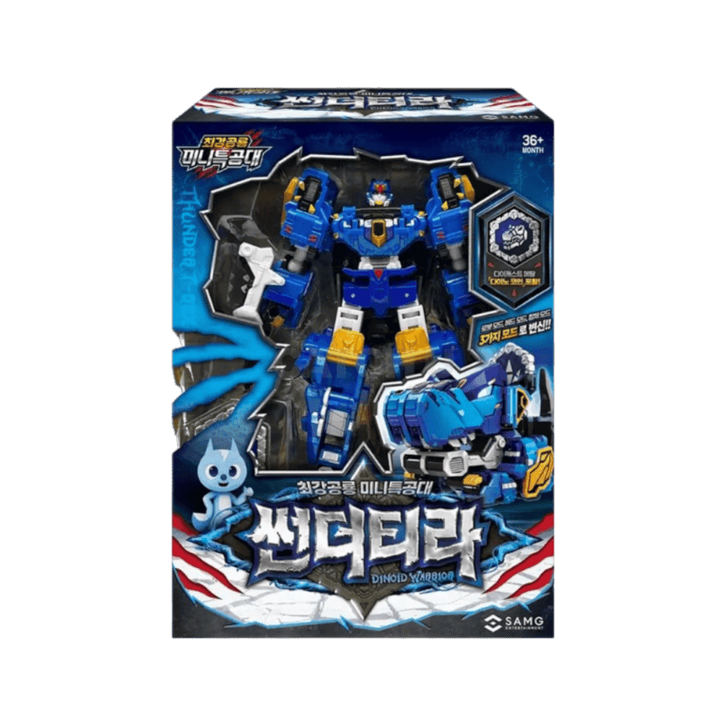 미니특공대 최강공룡 시즌7 썬더티라 로봇장난감, 블루, 1개