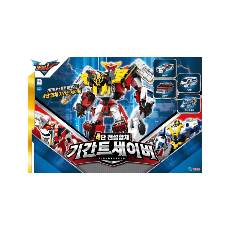 또봇 V 기간트 세이버 4단 전설합체, 혼합색상, 1개
