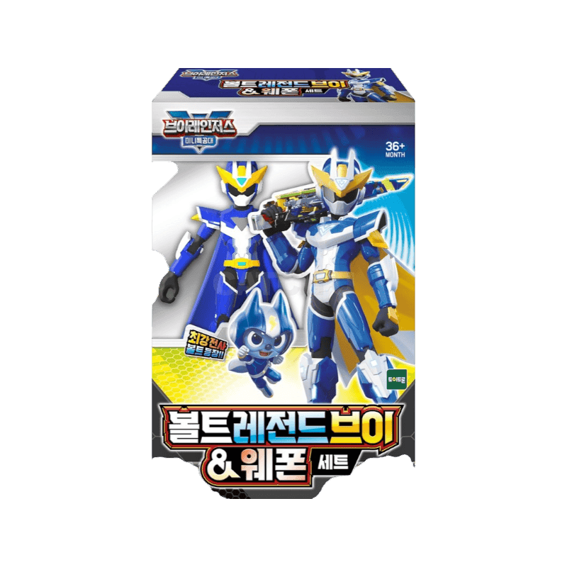 토이트론 브이레인저스 미니특공대 볼트레전드브이 앤 웨폰 세트 피규어, 1개