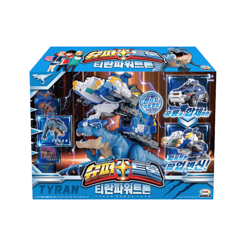 미니특공대 미미월드 슈퍼트론 티란파워트론 로봇장난감, 혼합색상, 1개