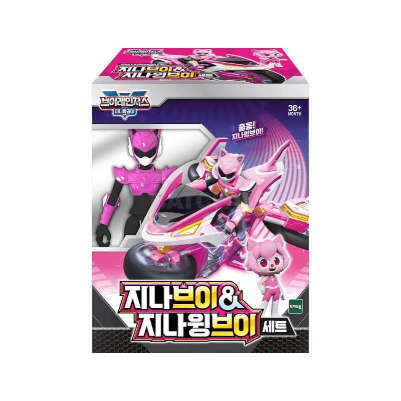 미니특공대 토이트론 미니특공대 브이레인저스 FB 지나브이 앤 지나윙브이 장난감 세트, 1개
