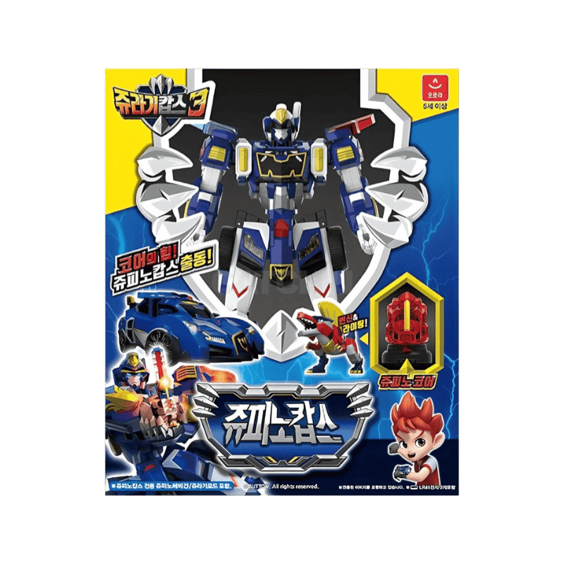 미니특공대 오로라월드 쥬라기캅스3 쥬피노캅스 로봇장난감, 혼합색상, 1개