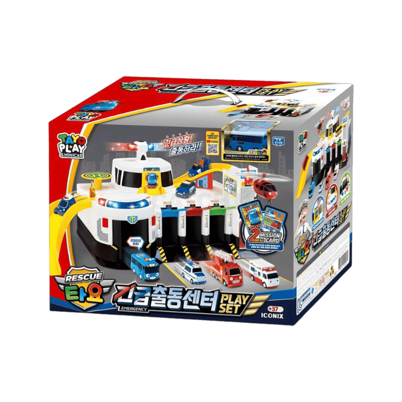 타요 긴급 출동센터 플레이 세트, 혼합색상, 1개