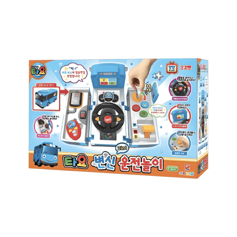타요 변신 운전놀이 자동차 작동완구, 블루외다색, 1개