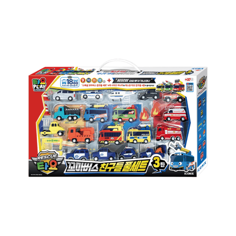 타요 레스큐 스페셜 꼬마버스 친구들 풀세트 3탄, 혼합색상, 1개