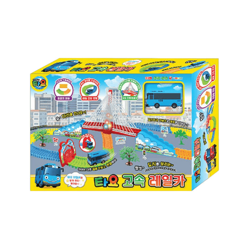 타요 피노키오 타요 고속 레일카 작동완구, 혼합색상, 1개