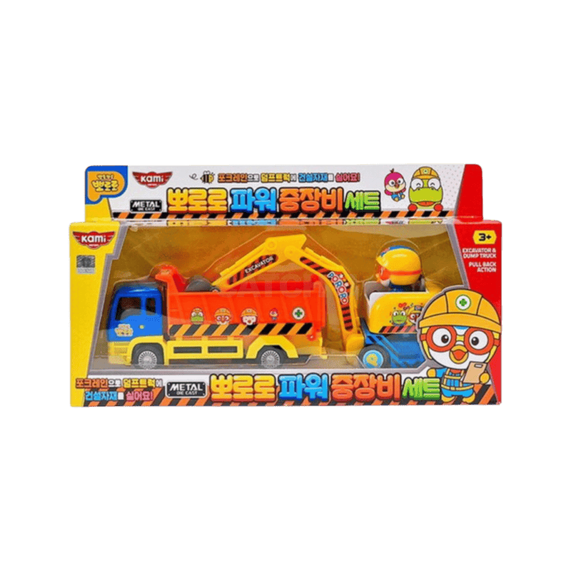 뽀로로 파워 중장비 세트 뽀로로 덤프트럭 뽀로로 포크레인, 1개