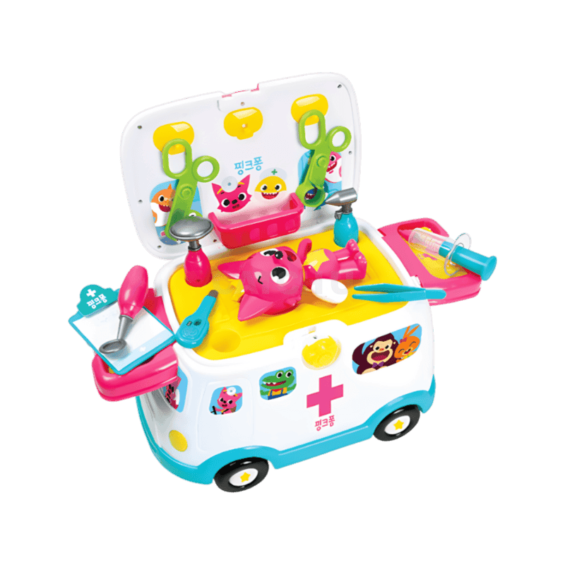 핑크퐁 119 구급차 병원놀이, 혼합색상, 1개