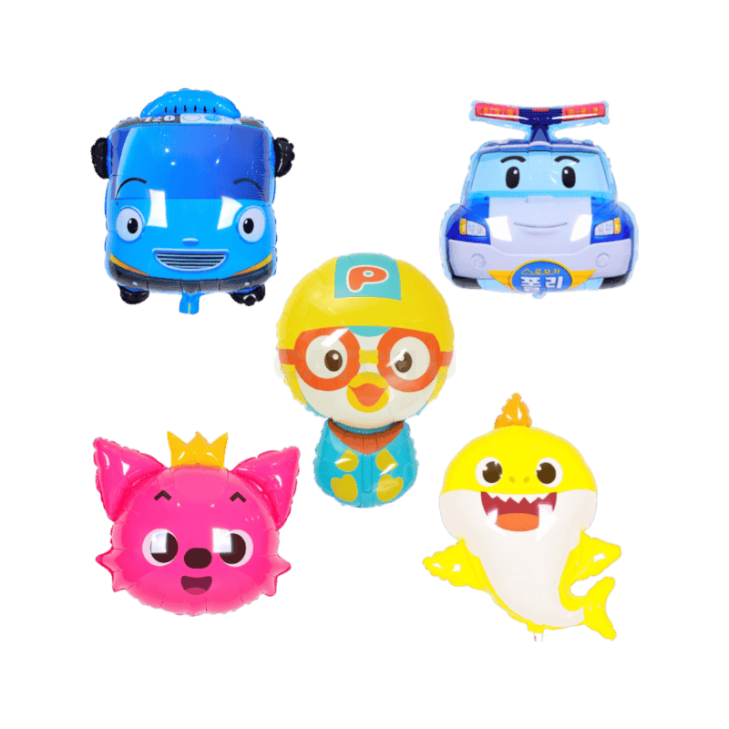 핑크퐁 대형 캐릭터 풍선세트 뽀로로 타요 아기상어 핑크퐁 폴리 풍선