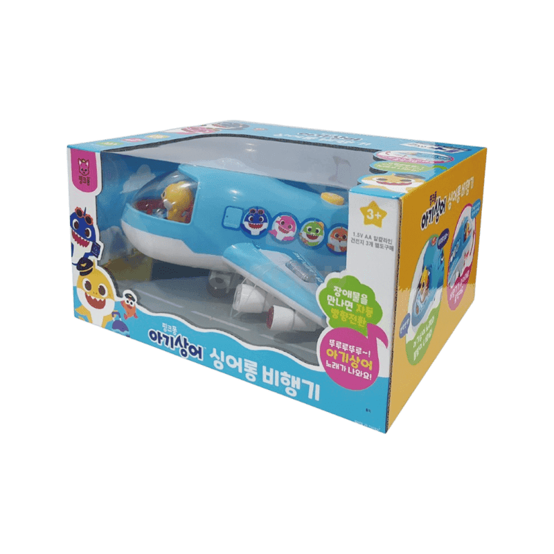 핑크퐁 아기상어 싱어롱 비행기, 혼합색상, 1개
