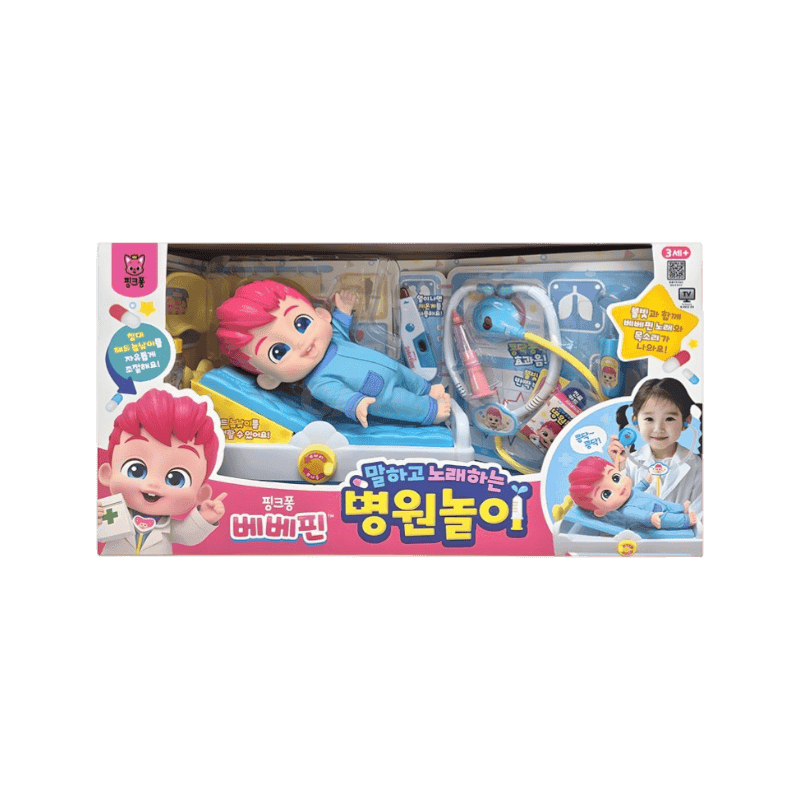 핑크퐁 베베핀 병원놀이 세트, 혼합색상, 1세트