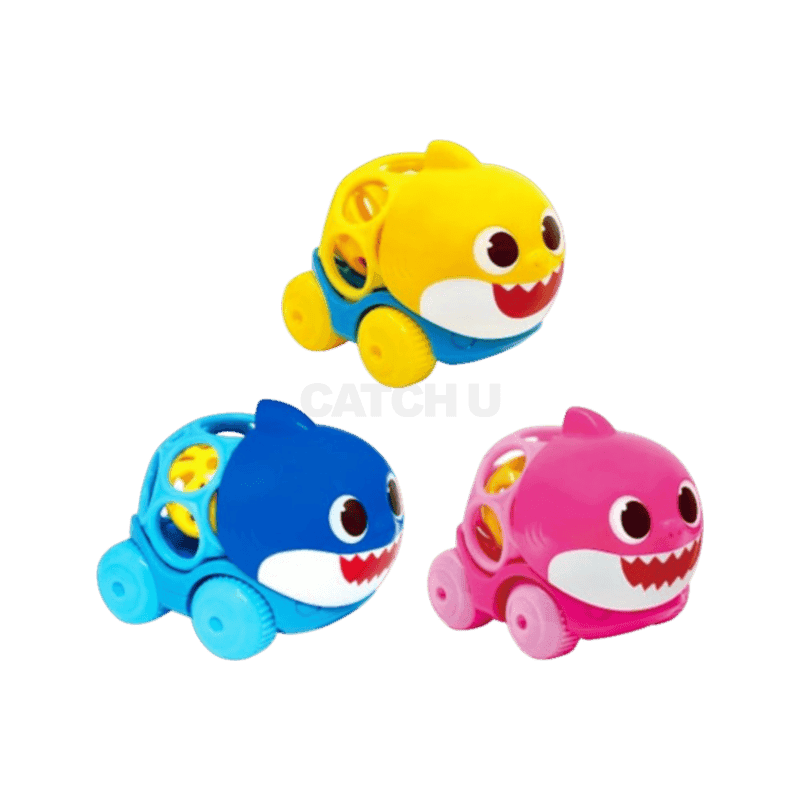 핑크퐁 아이윌컴퍼니 아기 상어 베이비볼 딸랑이 미니카 3종 세트, 혼합색상, 1세트