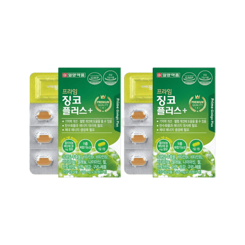 일양약품 프라임 징코 플러스, 30정, 2개