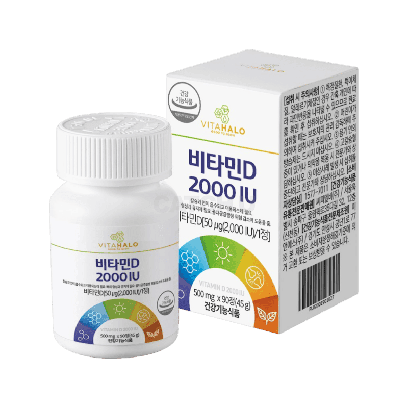 비타할로 비타민D 2000IU, 90정, 1개