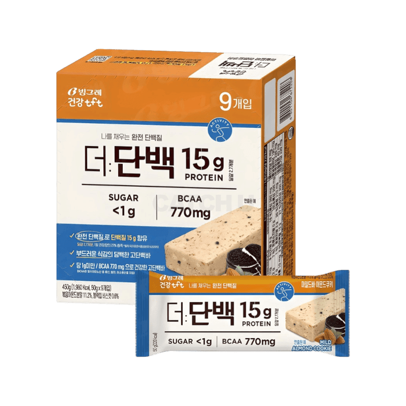 더단백 마일드 프로틴바 아몬트쿠키 9p, 450g, 1개