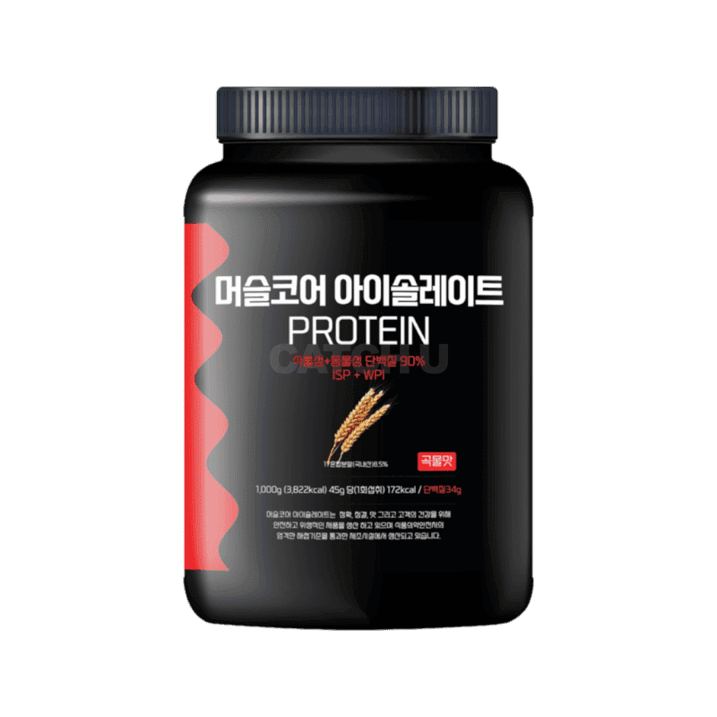 락토프리 당제로 프로틴컴퍼니 머슬코어 아이솔레이트 프로틴 곡물맛, 1개, 1kg