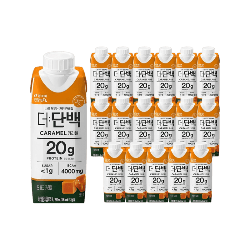 더단백 드링크 카라멜 헬스보충식품, 250ml, 18개