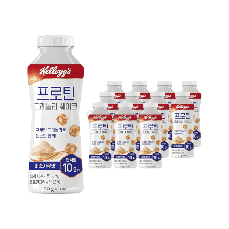 켈로그 프로틴 그래놀라 쉐이크 미숫가루맛, 50g, 12개