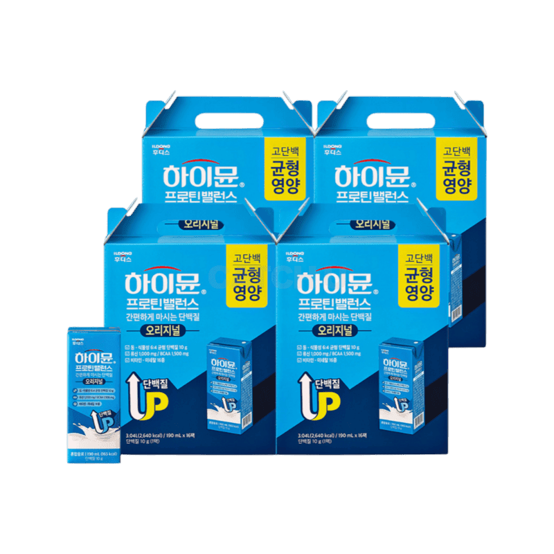 하이뮨 프로틴 밸런스 음료 190mlx64개, 190ml, 64개