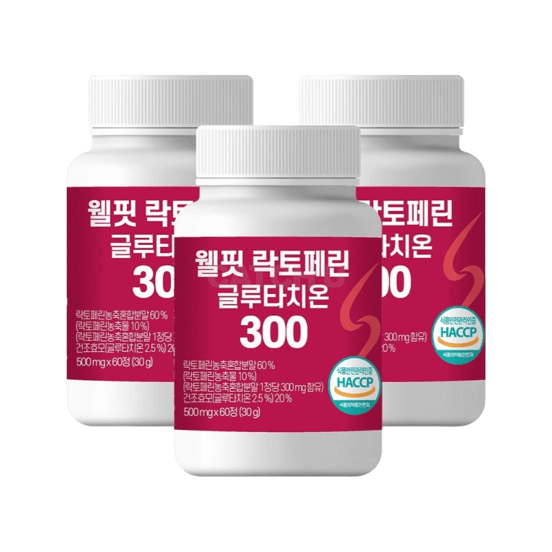 웰핏 락토페린, 60정, 3개