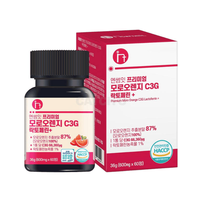 엔썸잇 프리미엄 모로오렌지 C3G 락토페린+ 모로실 2개월분, 60정, 1개