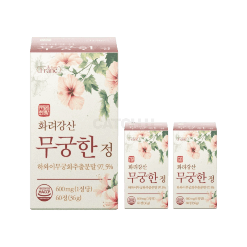 화려강산 무궁한 정 [97.5%] 식약청인증 해썹, 3개, 60정