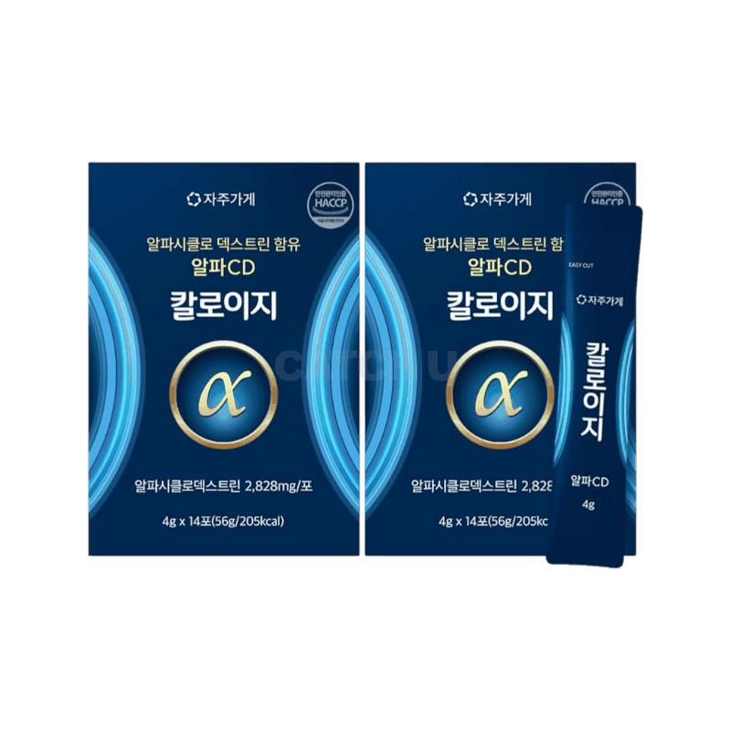 알파CD 분말 알파시클로덱스트린 제로파우더 칼로이지 식약청 HACCP 자주가게 정품 인증, 2개, 56g