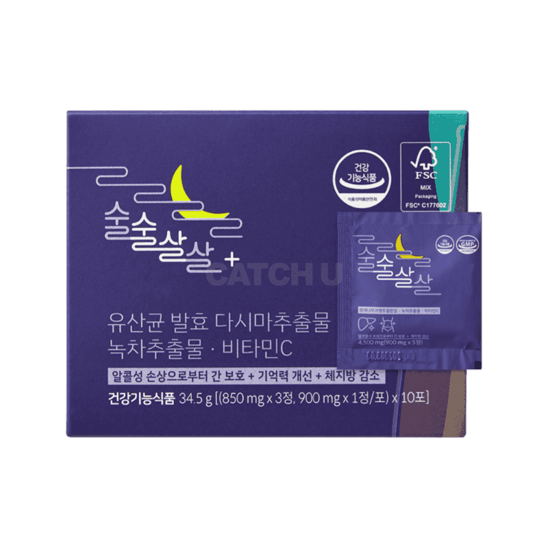 술술살살+ 술살 방지 다이어트 보조제, 40정, 1박스