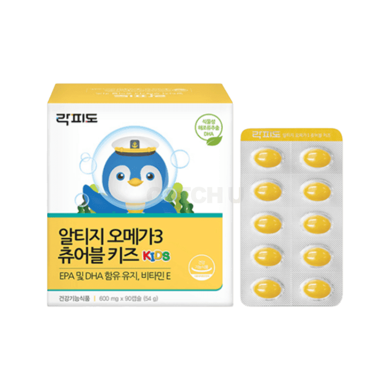 락피도 알티지 오메가3 츄어블 키즈, 90정, 1개
