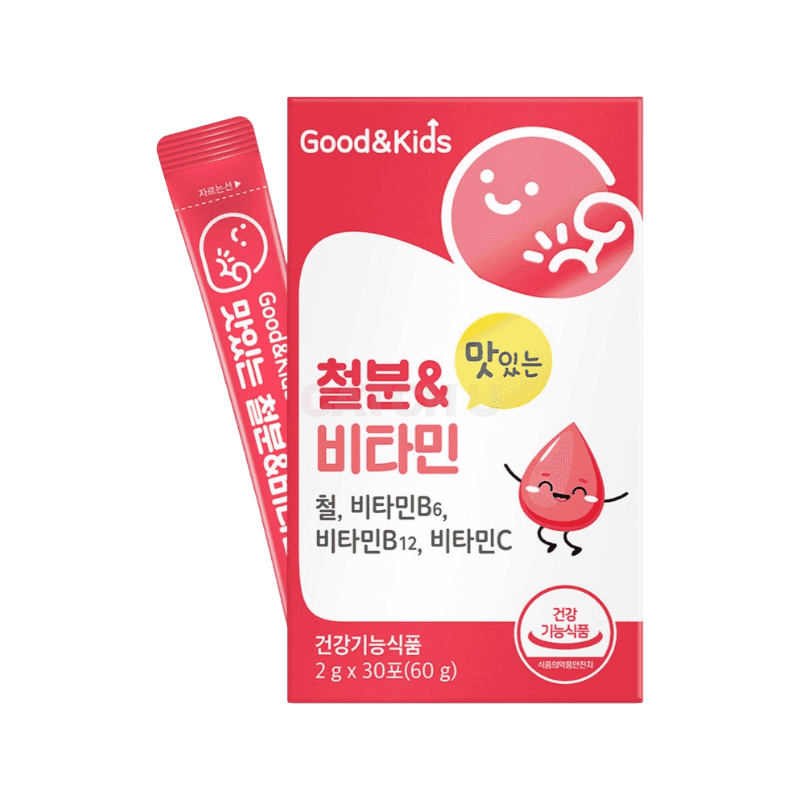 내츄럴플러스 유아용 굿앤키즈 맛있는 철분비타민 딸기맛 30p, 60g, 1개