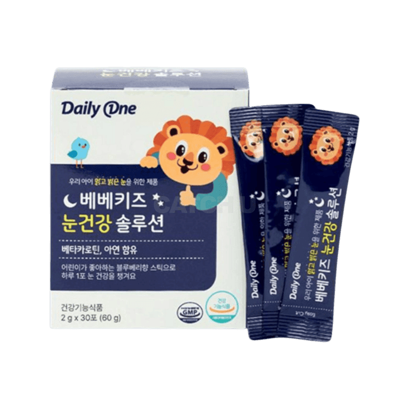 데일리원 베베키즈 눈 건강 솔루션 어린이 베타카로틴 영양제, 60g, 1개