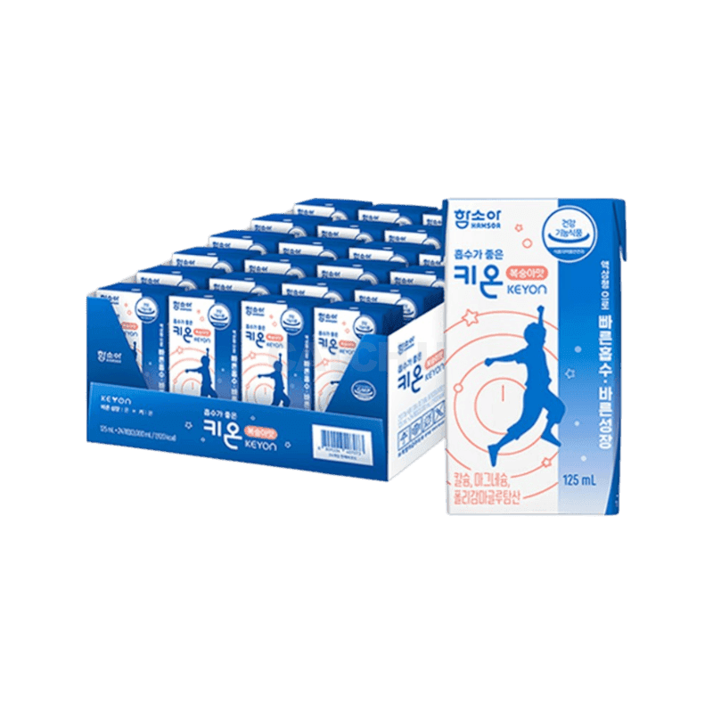 함소아 흡수가 좋은 키온 마시는 성장 칼슘 마그네슘 복숭아맛, 24개, 125ml