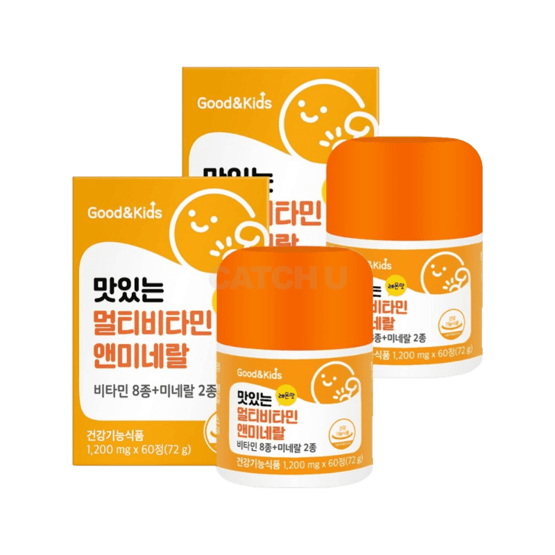 굿앤키즈 맛있는 멀티비타민앤미네랄, 60정, 2개
