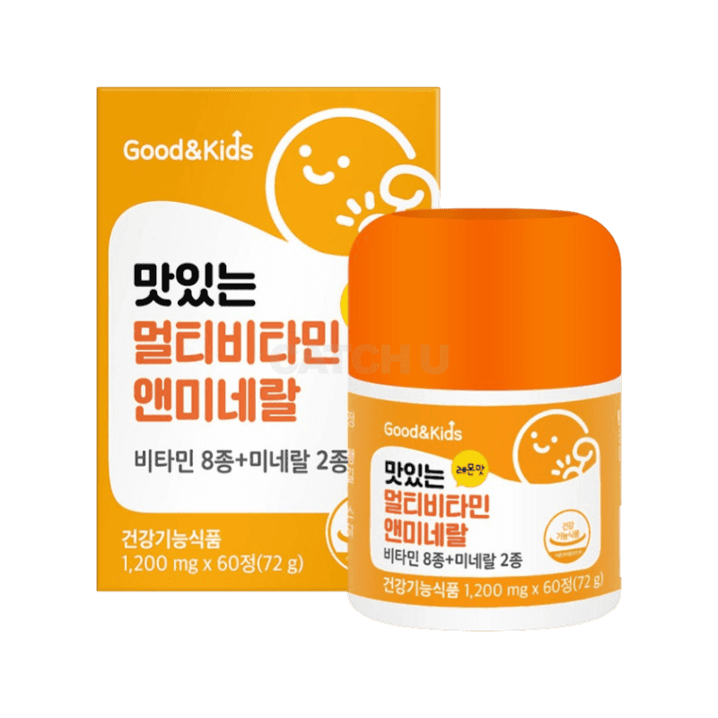 굿앤키즈 맛있는 멀티비타민앤미네랄 72g, 60정, 1개