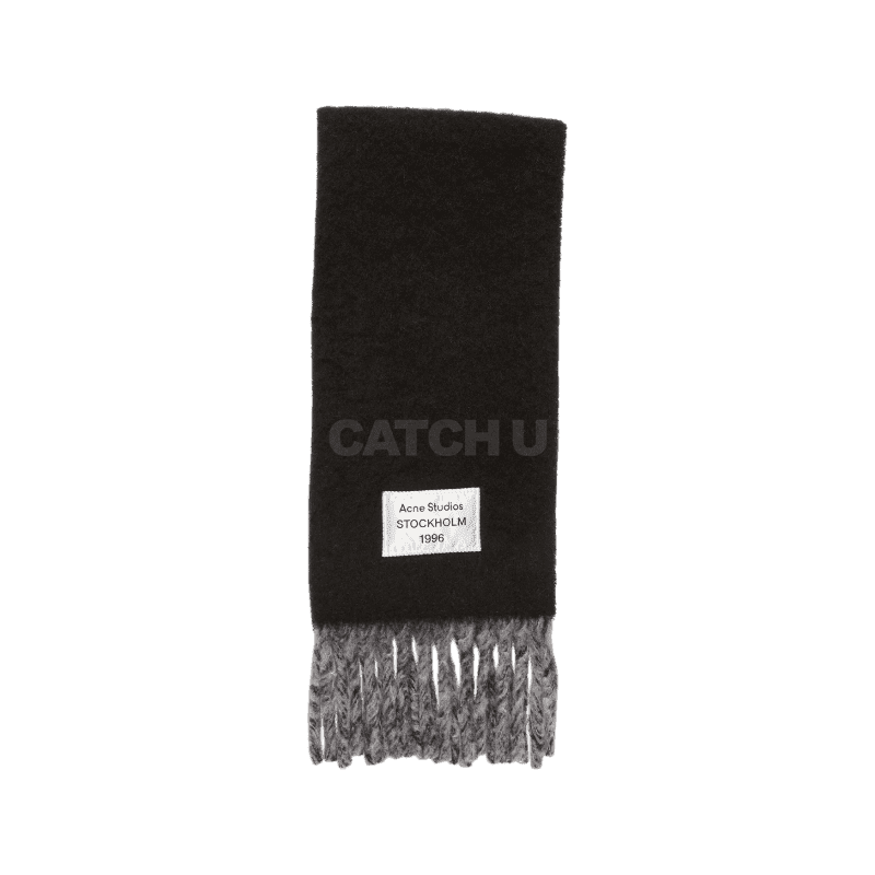 아크네스튜디오 프린지 스카프 로고 라벨 CA0343-AIK