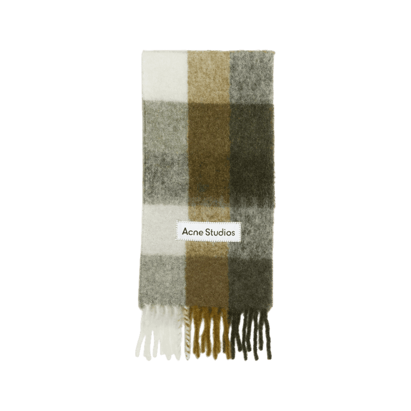 아크네스튜디오 모헤어 체크 스카프 CA0084-DID
