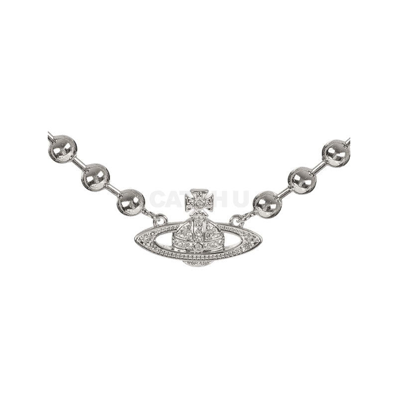 비비안웨스트우드 템스 미니 바스 릴리프 초커 목걸이 VPTCJW0052