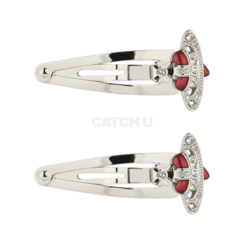 비비안웨스트우드 뉴 디아망테 하트 헤어클립 VOTCJW9002