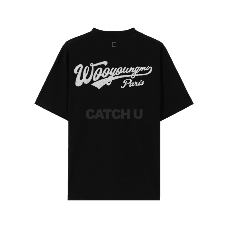 우영미 블랙 레터링 로고 티셔츠 W253TS48715B 44, 46, 48, 50, 52