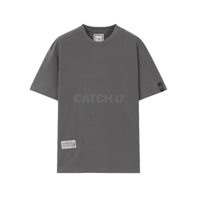 우영미 그레이 피치 코튼 티셔츠 W253TS02764G 44, 46, 48, 50, 52, 54