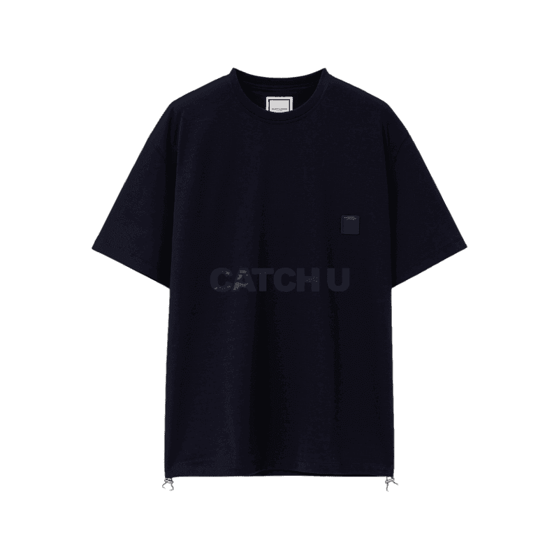 우영미 네이비 스트링 티셔츠 W253TS11784N 44, 46, 48, 50, 52, 54