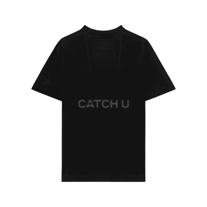 우영미 블랙 자수 라벨 티셔츠 W253TS01708B 44, 46, 48, 50, 52, 54