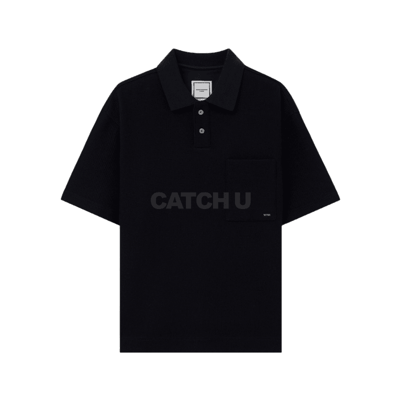 우영미 네이비 포켓 폴로 티셔츠 W251TS14744N 44, 46, 48, 50, 52