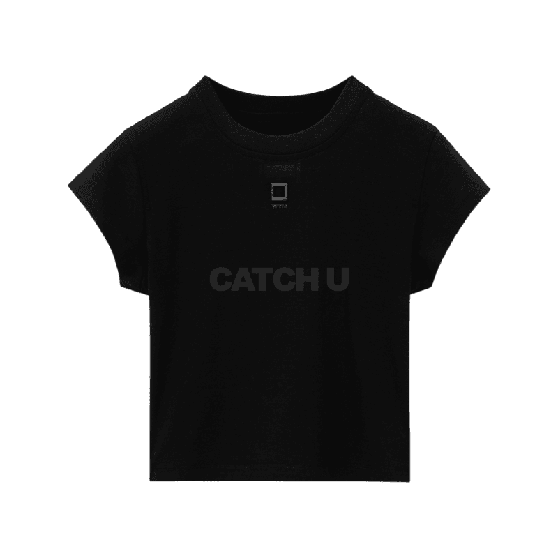 우영미 블랙 크롭 티셔츠 M251TS03715B 34, 36, 38