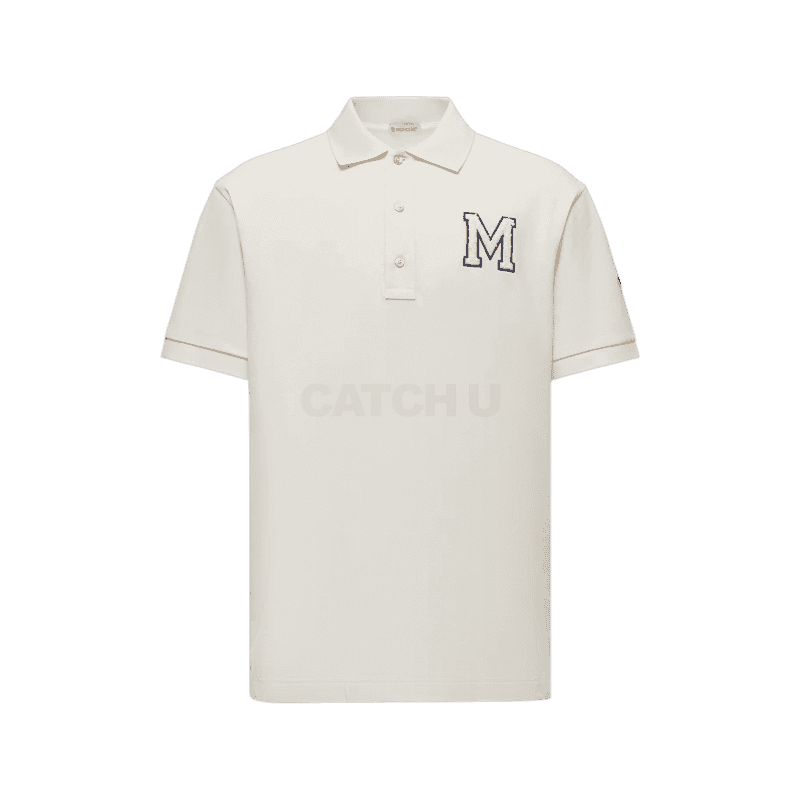 몽클레어 모노그램 코튼 피케 폴로 셔츠 K20918A0000289A16